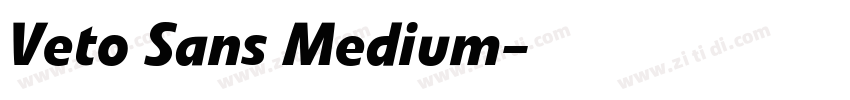 Veto Sans Medium字体转换